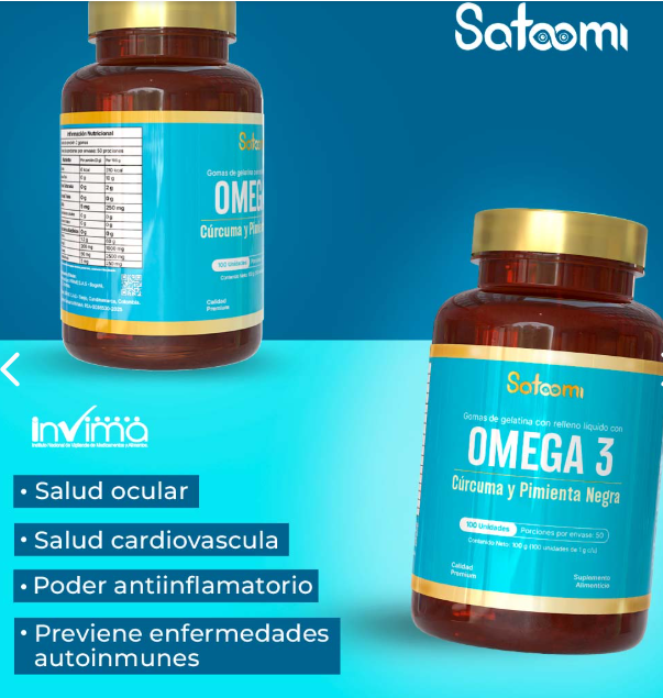Omega3 Curcuma Y Pimienta Negra