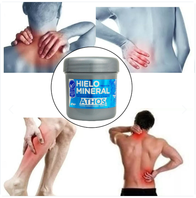 Hielo Mineral Gel Frio Corporal Refrescante y Relajante (alivia dolores como lesiones o artritis)