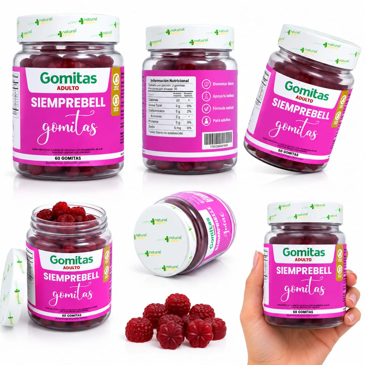 Gomitas Siemprebell Adulto X 3 Und