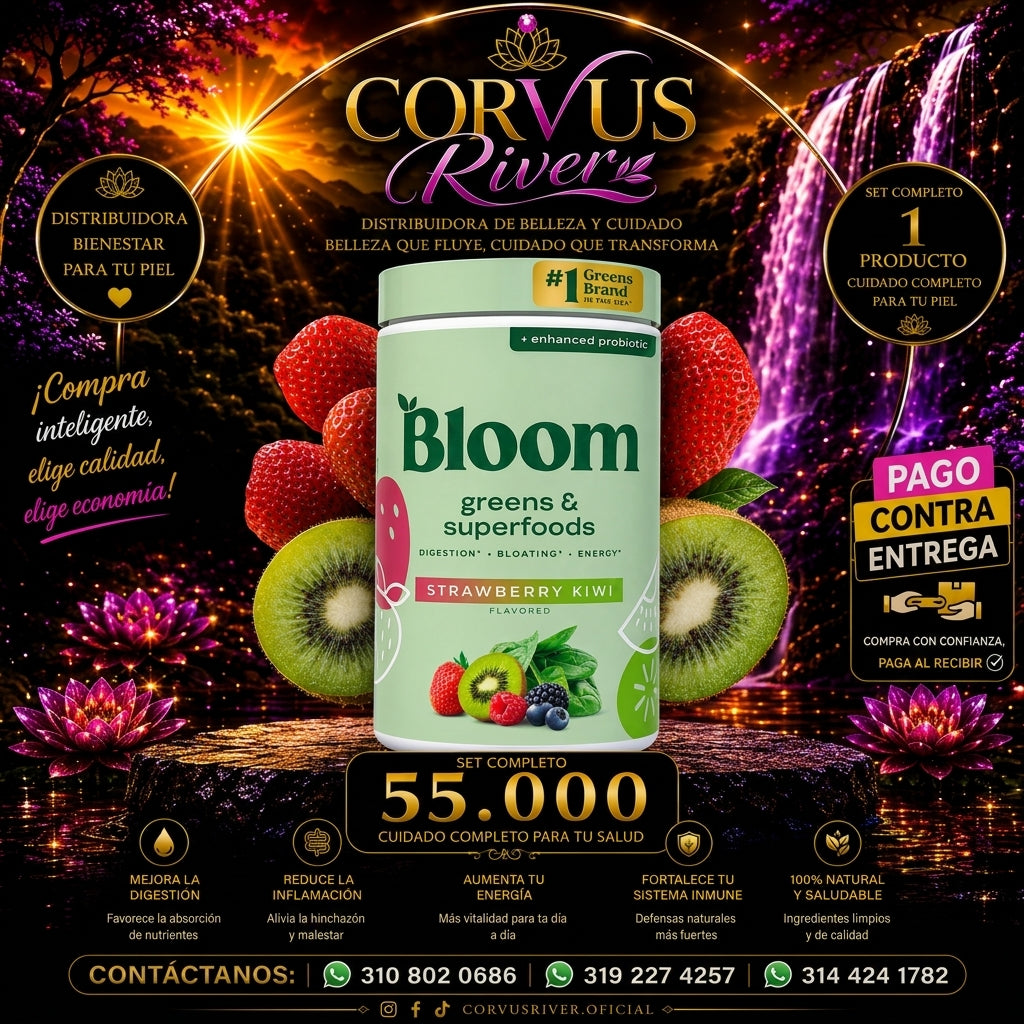 BLOOM probióticos y superalimentos - Limpia y  desintoxica tu cuerpo